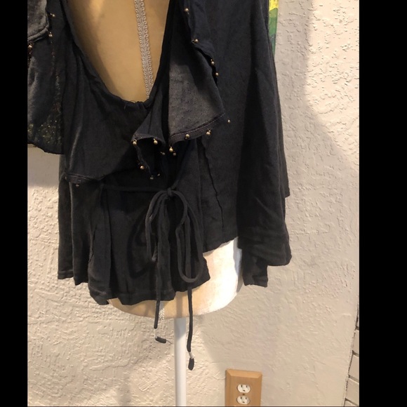 Free People Tiny Bells Ruffled Cropped Top - Picture 4 of 5